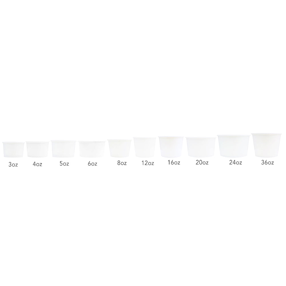 UNIQ® 4 oz White Eco-Friendly Compostable Cups