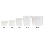 UNIQ® 8 oz Eco-Friendly Compostable To Go Containers With Non-Vented Lids